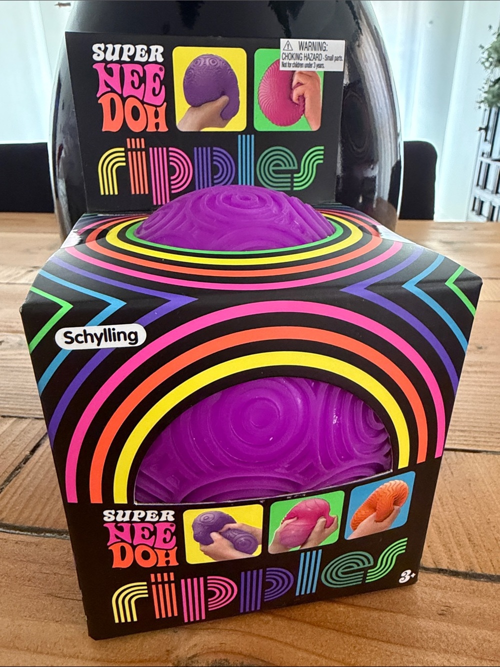 Schylling Super NeeDoh Ripples Sensory Ball - Purple